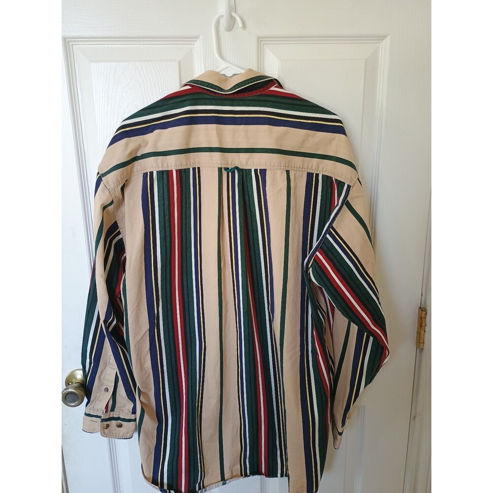 Vintage Enro Shirt Large Multicolor 100% Cotton ButtonLong Sleeve Wrangler Style - Picture 5 of 5